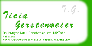 ticia gerstenmeier business card